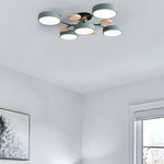 Contemporary LED Acrylic Iron Ceiling Light for Living Room