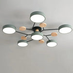 Contemporary LED Acrylic Iron Ceiling Light for Living Room