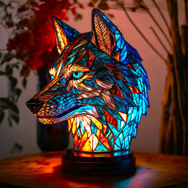 Artistic Glass Animal Design Table Lamp