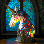 Artistic Glass Animal Design Table Lamp
