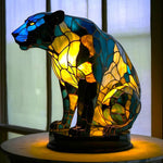 Artistic Glass Animal Design Table Lamp