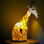 Artistic Glass Animal Design Table Lamp