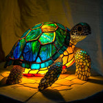 Artistic Glass Animal Design Table Lamp
