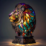 Artistic Glass Animal Design Table Lamp
