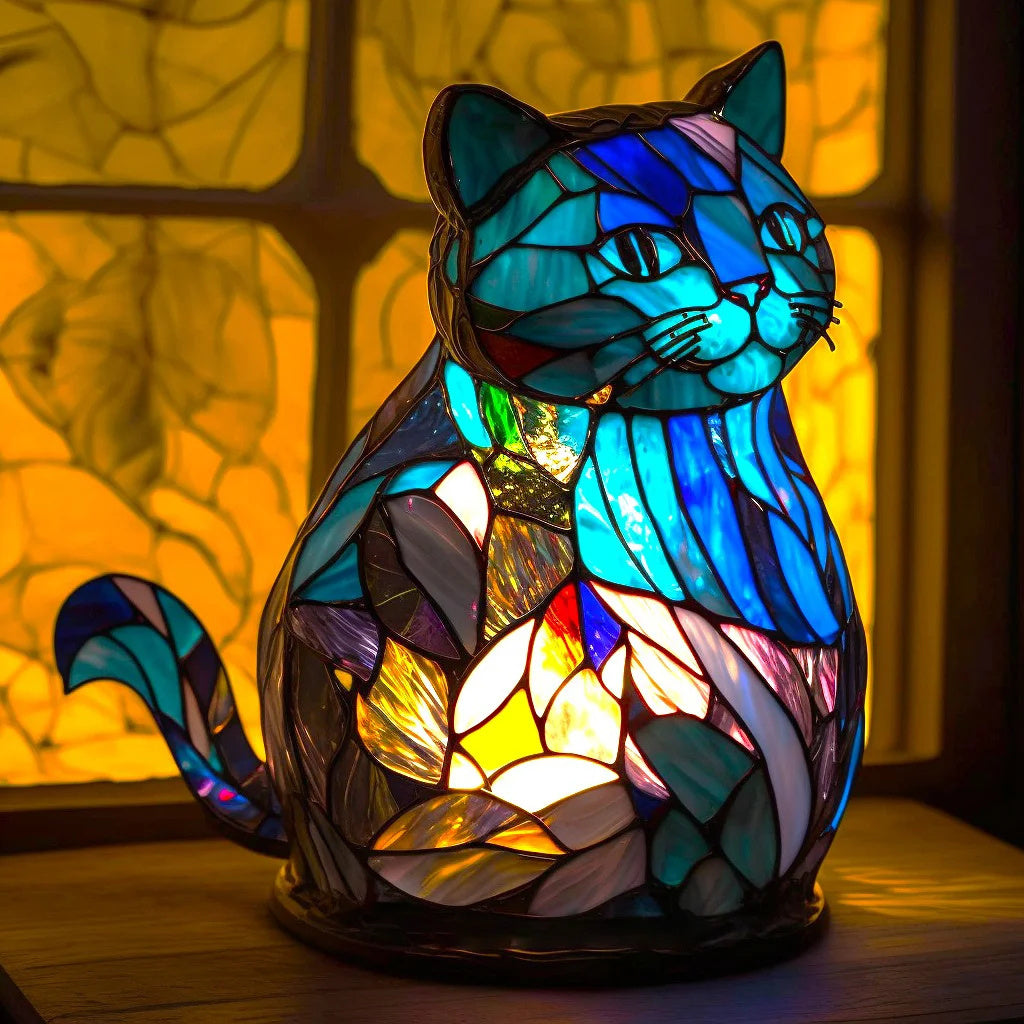 Artistic Glass Animal Design Table Lamp
