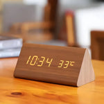Modern Wooden Digital LED Alarm Clock