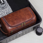 Premium Leather Toiletry Bag for Travelers