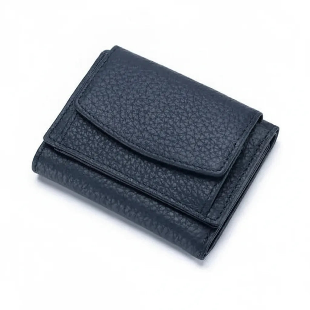 Stylish Compact RFID Blocking Leather Wallet – Secure Your Essentials