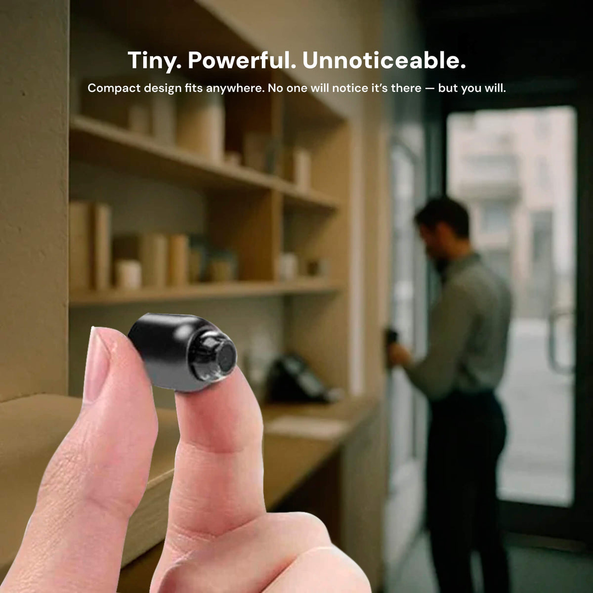 Compact Wireless Camera with 1080P HD Video and Audio for Surveillance