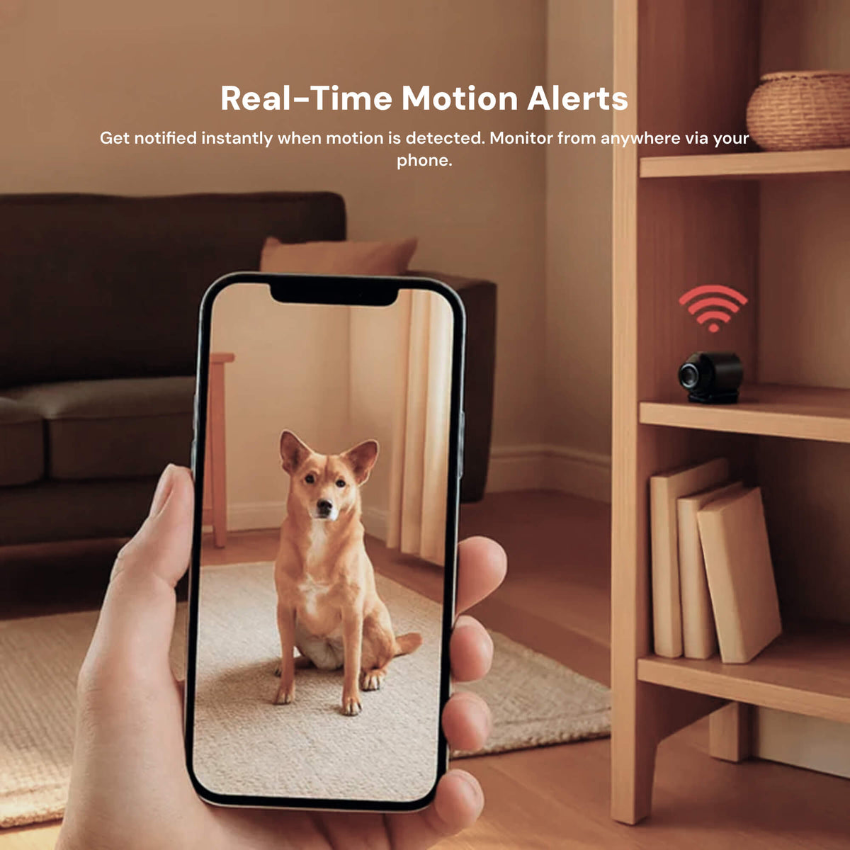 Compact Wireless Camera with 1080P HD Video and Audio for Surveillance