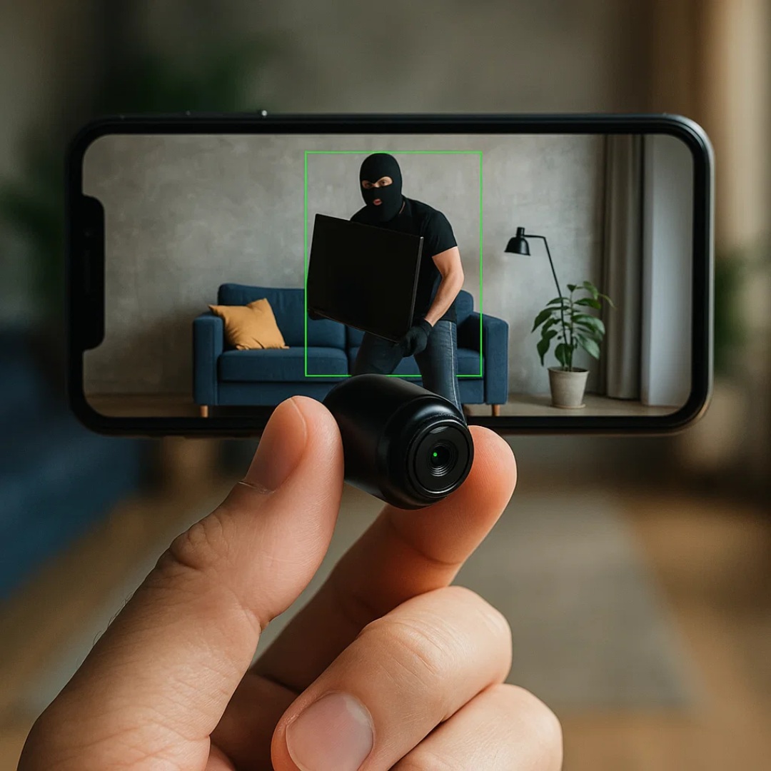 Compact Wireless Camera with 1080P HD Video and Audio for Surveillance