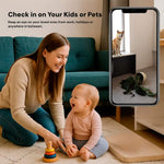 Compact Wireless Camera with 1080P HD Video and Audio for Surveillance