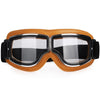 Khaki Leather - Clear Lens