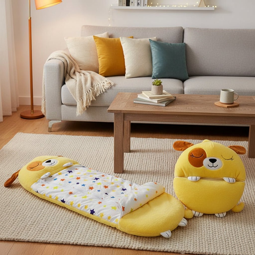 2-in-1 Plush Toy Sleeping Bag for Kids