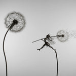Outdoor Metal Fairy Garden Sculpture with Stake