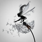 Outdoor Metal Fairy Garden Sculpture with Stake