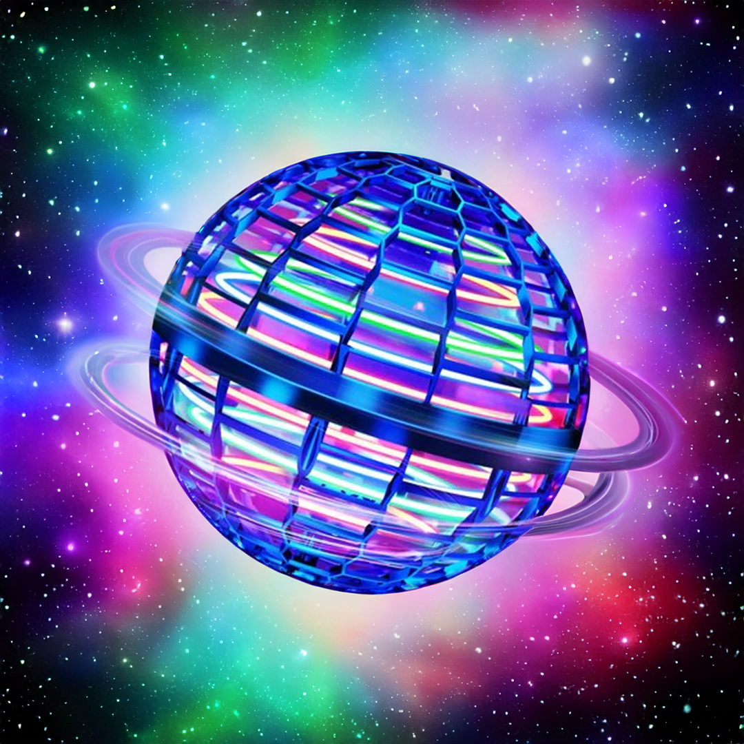 Original Flying Orb Ball | Aerodynamic Flight Spinner with LED Effects | 360° Rotation & Boomerang Function | Shock-Resistant Housing & USB Fast Charging