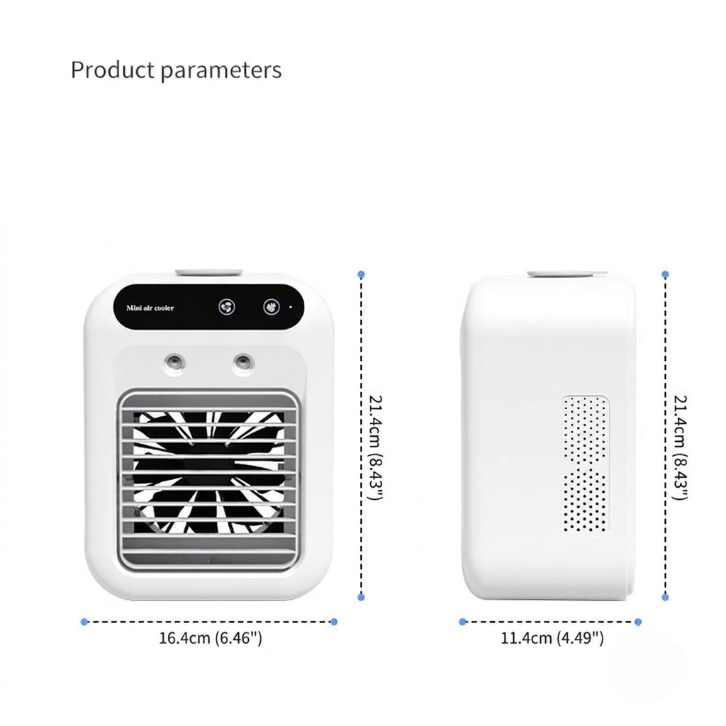 Compact Portable Air Conditioner and Cooling Fan for Rooms