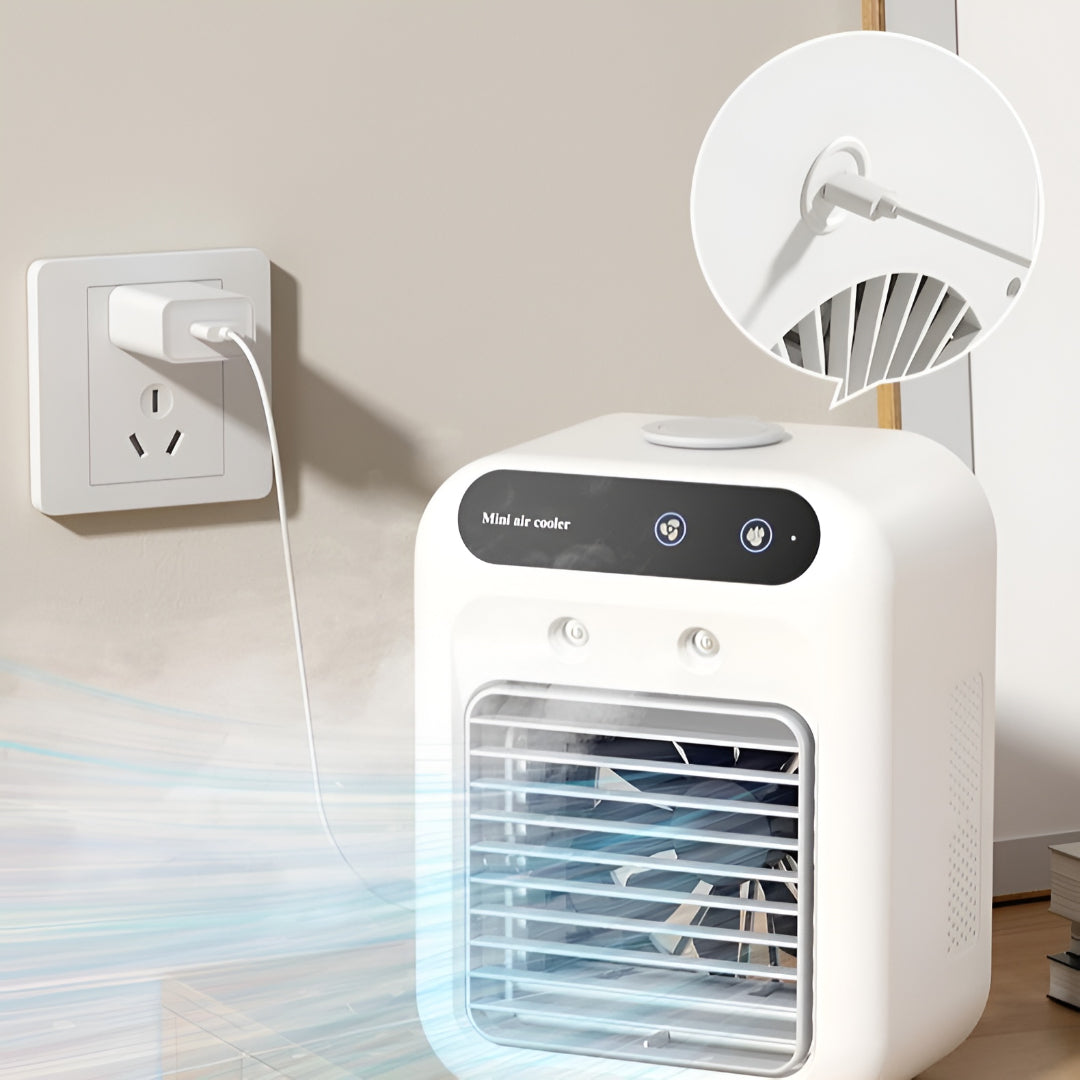 Compact Portable Air Conditioner and Cooling Fan for Rooms
