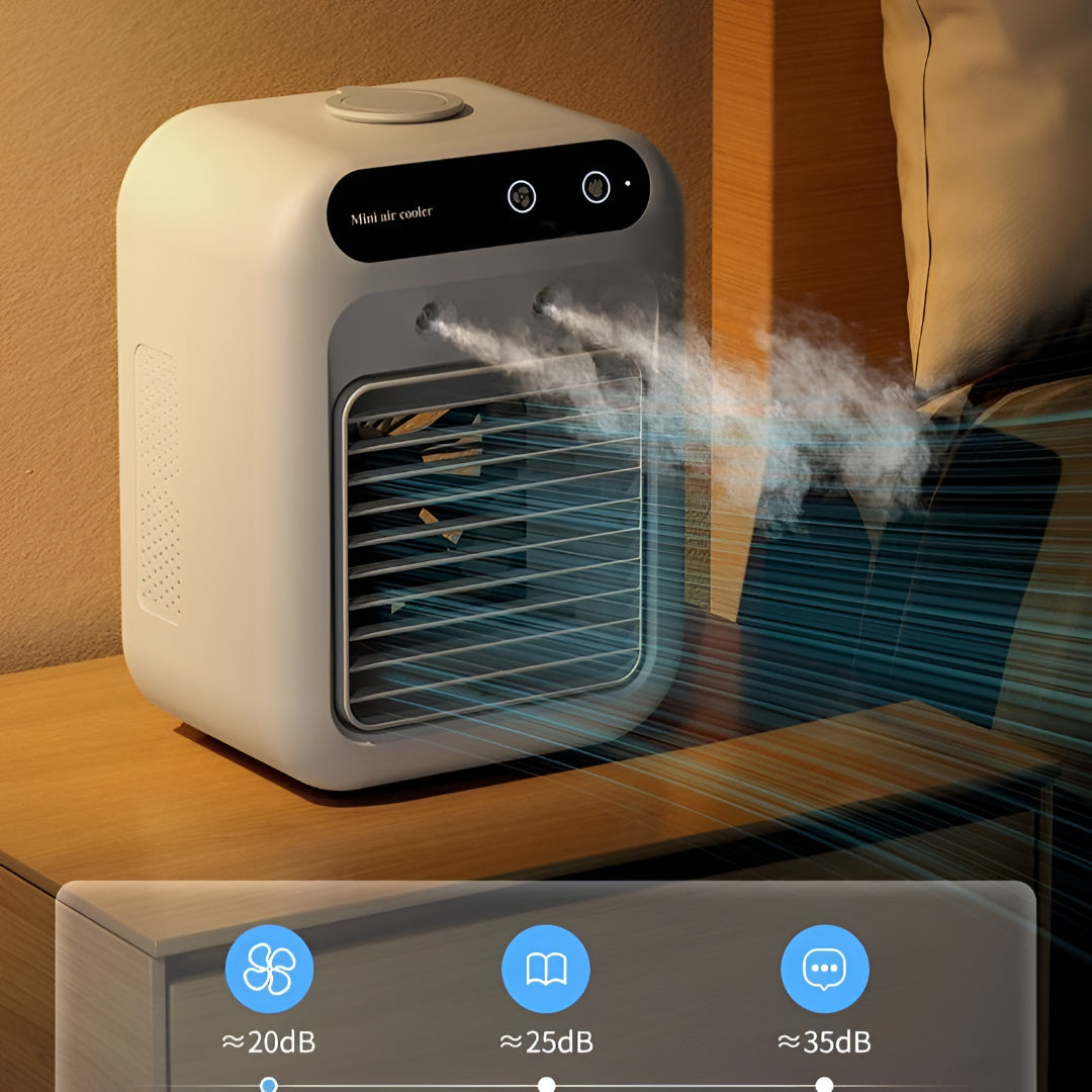 Compact Portable Air Conditioner and Cooling Fan for Rooms