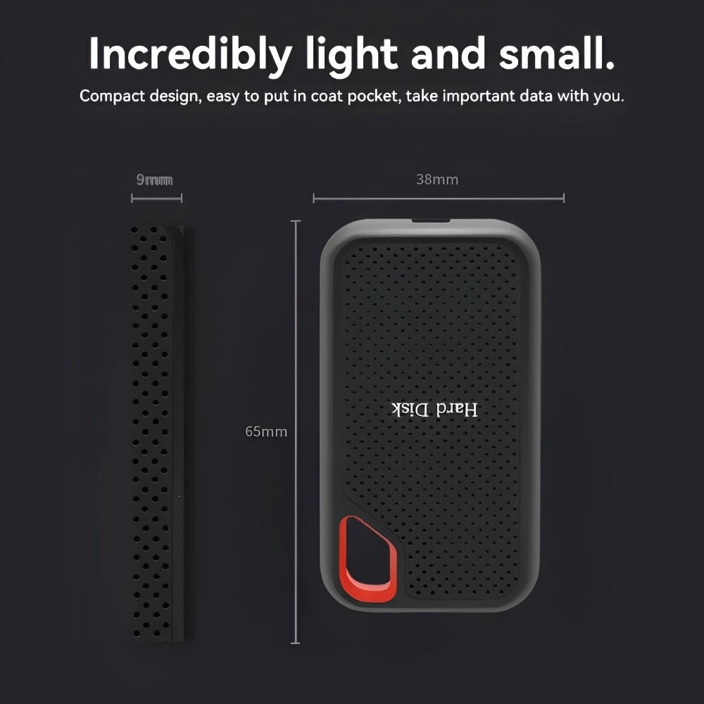 Top High-Speed Portable External SSD Drive with Shockproof Storage