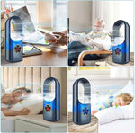 Compact Bladeless Air Cooler, Silent Fan with No Rotor Blades
