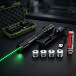 High-Power Green Laser Pointer USB Rechargeable Long-Range Device