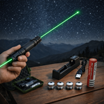 High-Power Green Laser Pointer USB Rechargeable Long-Range Device