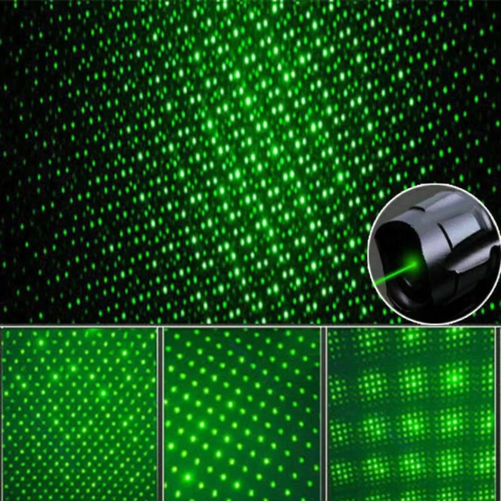 High-Power Green Laser Pointer USB Rechargeable Long-Range Device