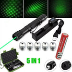 High-Power Green Laser Pointer USB Rechargeable Long-Range Device