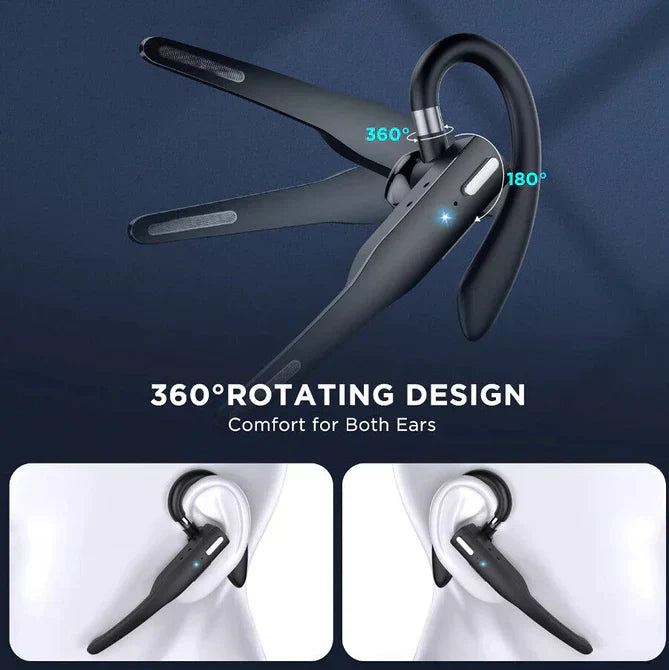 Trucker Dual Mic Wireless Bluetooth 5.1 Noise Cancelling Headset/Earphones
