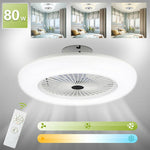 80W Ceiling Fan with Lighting and Remote Control