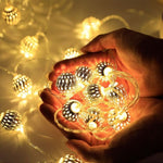 Moroccan Metal Ball String Lights for Terrace