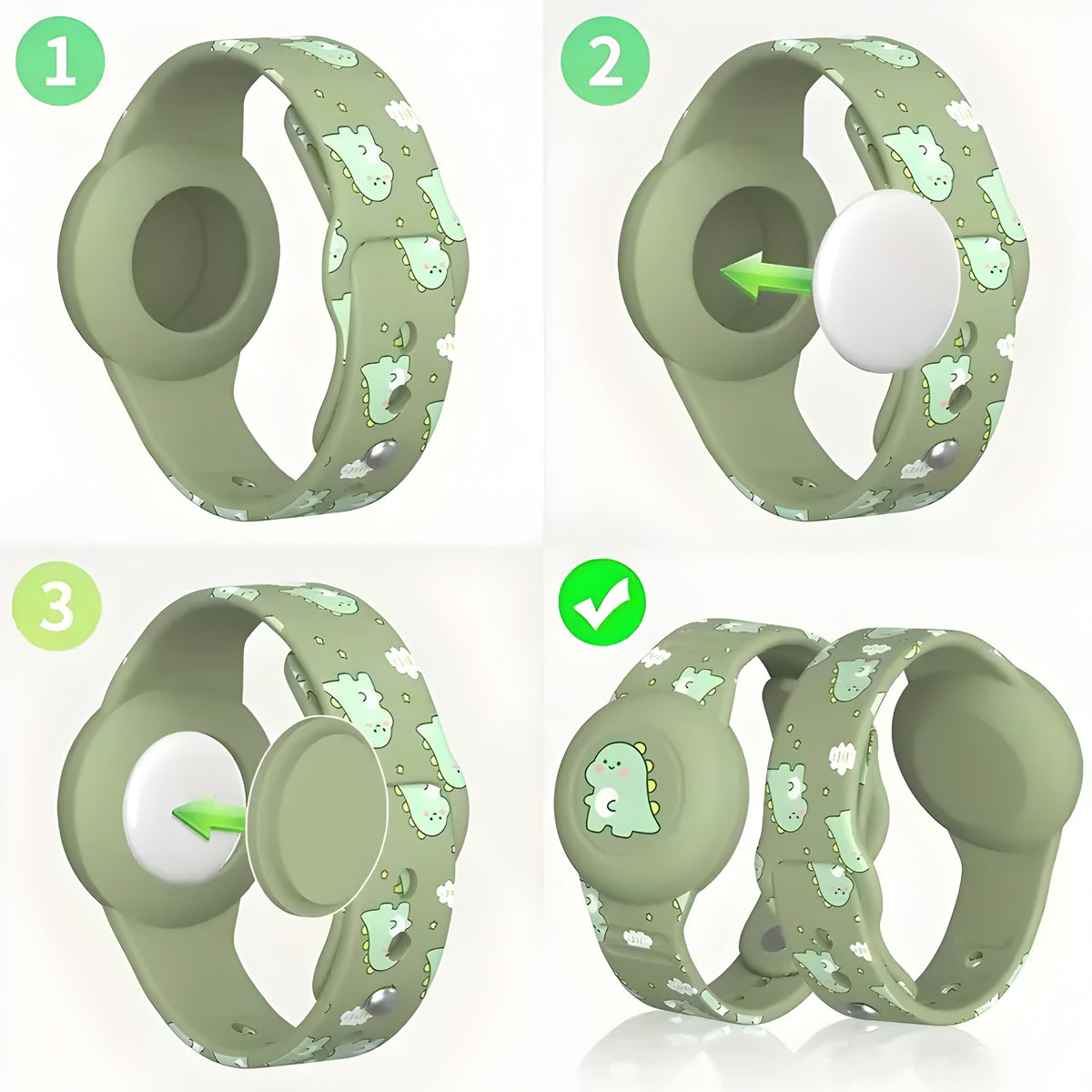 Silicone GPS Tracker Wristband for Kids