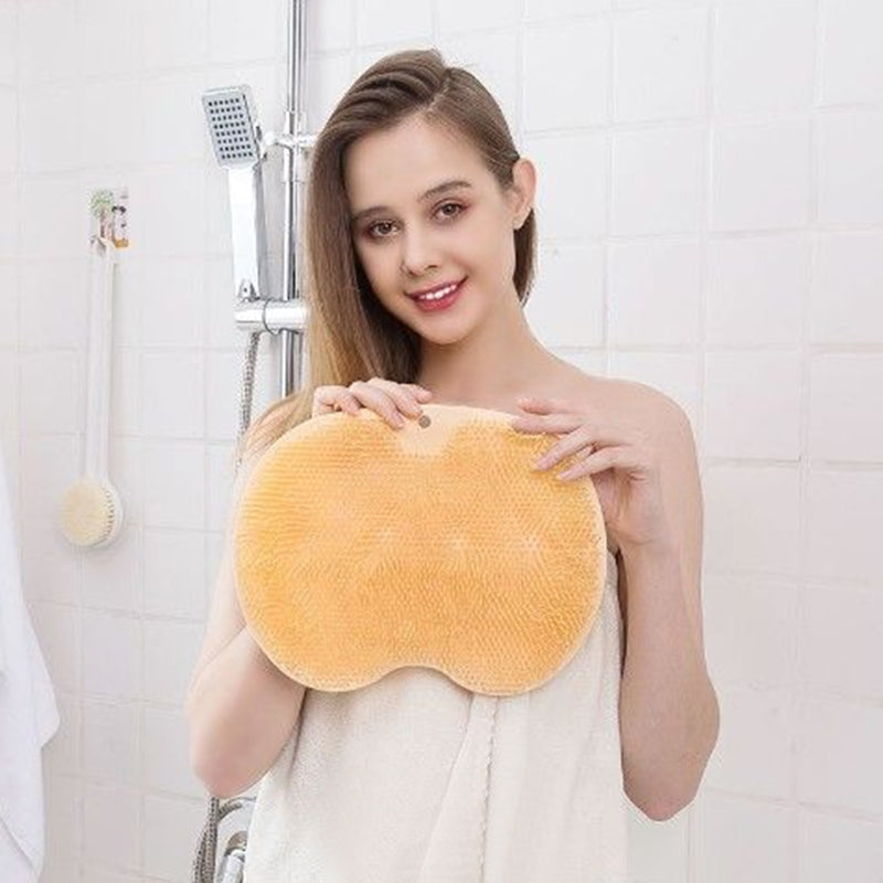 Silicone Foot Cleaner – Shower Massage Pad with Suction Cups & 500+ Bristles
