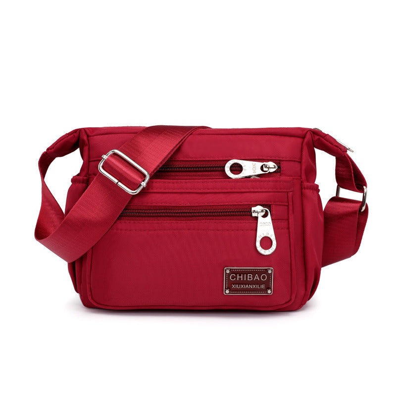 Women's Water-Repellent Nylon Crossbody Bag | Versatile Shoulder Bag with Multiple Compartments