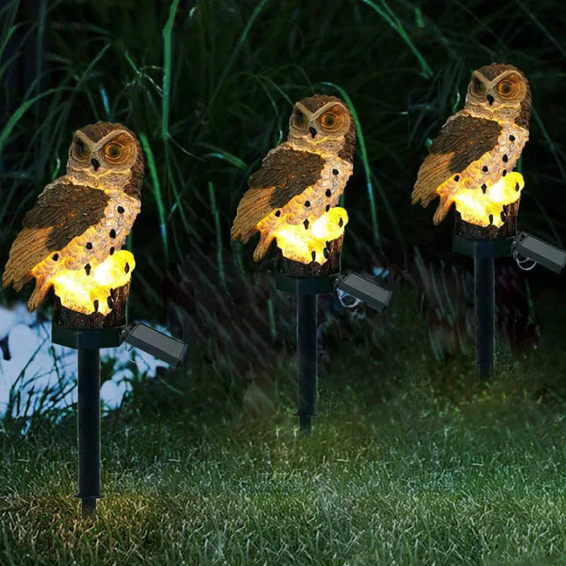Owl Garden Lamp with Solar Power - OwlGlow