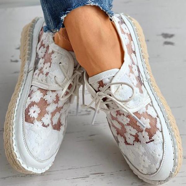 Stylish Orthopedic Shoe with Floral Design
