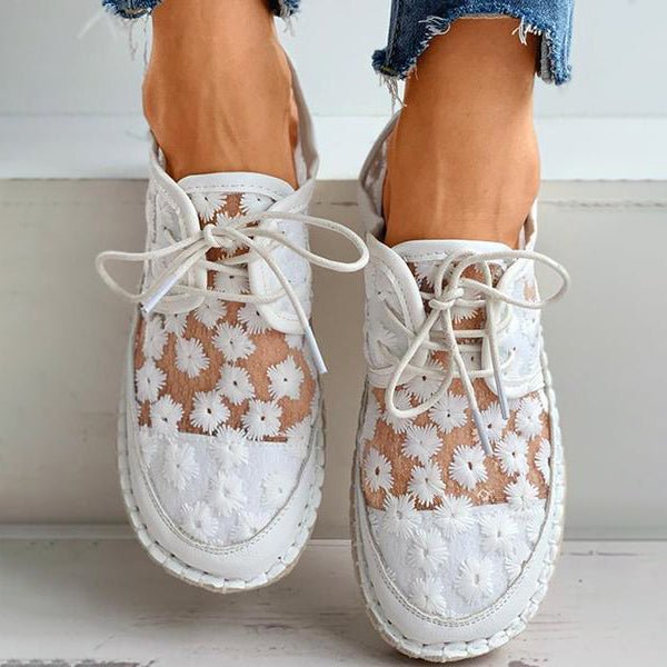 Stylish Orthopedic Shoe with Floral Design