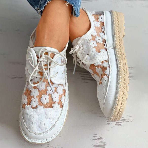 Stylish Orthopedic Shoe with Floral Design