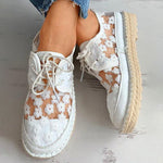 Stylish Orthopedic Shoe with Floral Design