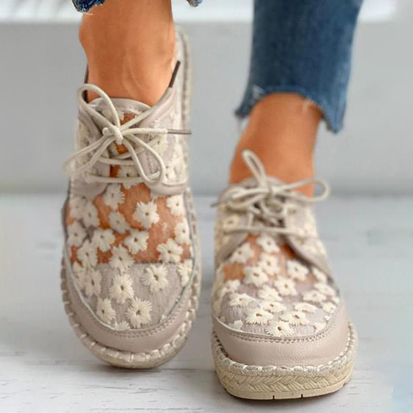 Stylish Orthopedic Shoe with Floral Design