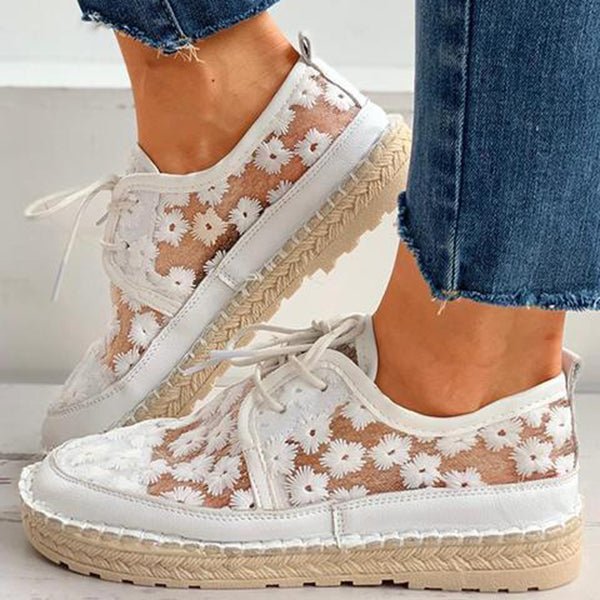 Stylish Orthopedic Shoe with Floral Design