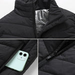 Graphene Heating Vest | USB Rechargeable Heating Zones | Black