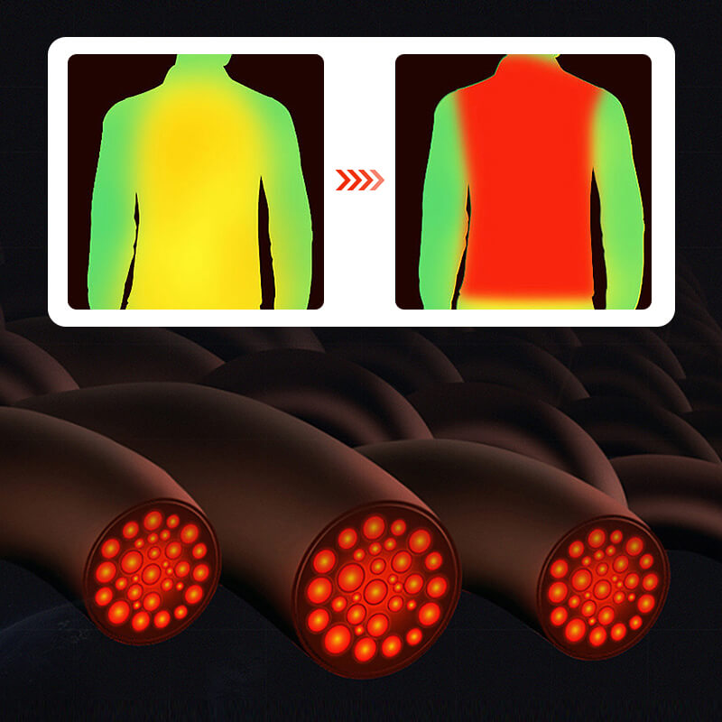 Graphene Heating Vest | USB Rechargeable Heating Zones | Black