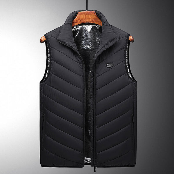 Graphene Heating Vest | USB Rechargeable Heating Zones | Black