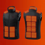 Graphene Heating Vest | USB Rechargeable Heating Zones | Black