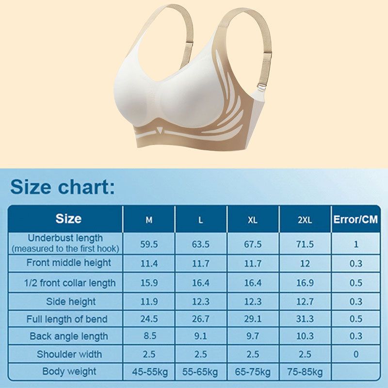 Wireless Push-Up Bra with Lifting and Anti-Sagging Features