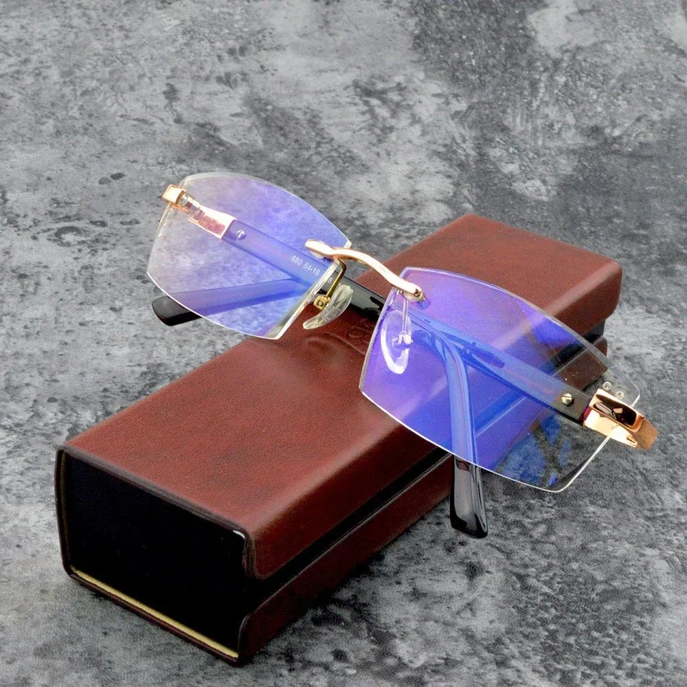 High Hardness Anti-Blue Progressive Dual-Use Reading Glasses for Distance and Near Vision