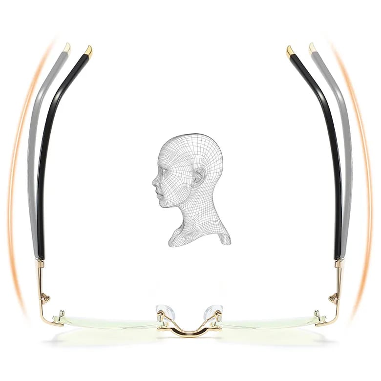 High Hardness Anti-Blue Progressive Dual-Use Reading Glasses for Distance and Near Vision